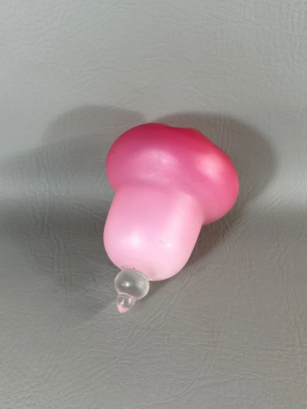 Rare Unpainted Fenton Burmese Glass Bell Satin Finish Pink Vintage Collectible
